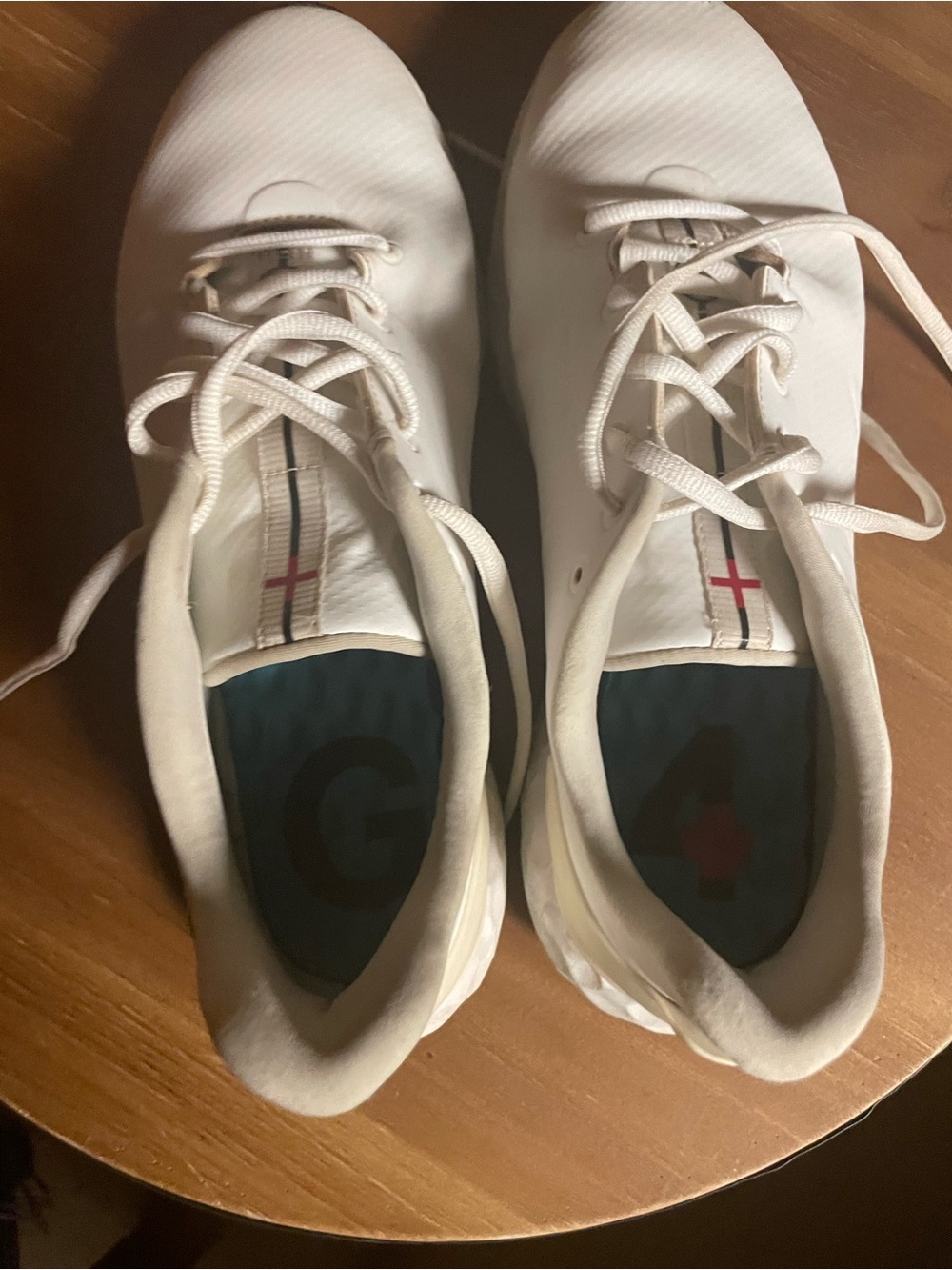G/FORE Men's MG4+ White Lace-Up Golf Shoes Men’s Size 9